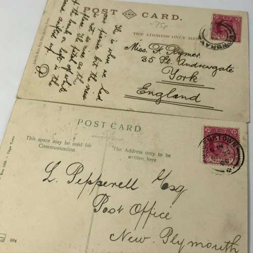 Lot of 7 post cards antique and vintage - all in Hout Bay