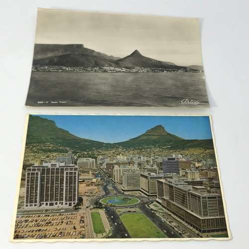 Lot of 6 Post cards showing Cape Town - vintage