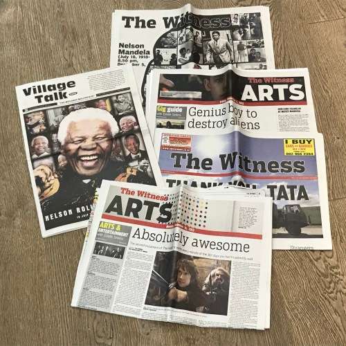 Nelson Mandela Newspaper memorial issues and supplements