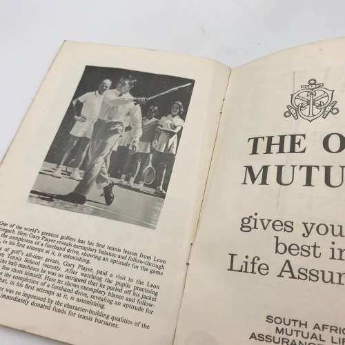 Vintage Tennis Championship booklet signed by Rod Laver, Frank Sedgman, Andres Gimeno, Earl Buchholz