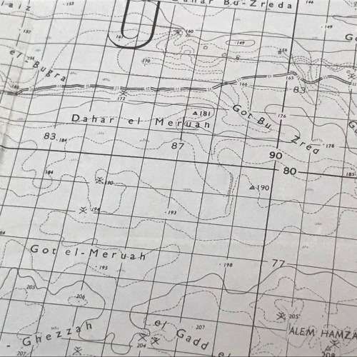WW2 1941 War Map of AIN EL-GAZALA Libyan grid - 59,5 x 49cm