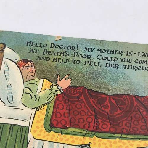 Antique Funny post card - unused
