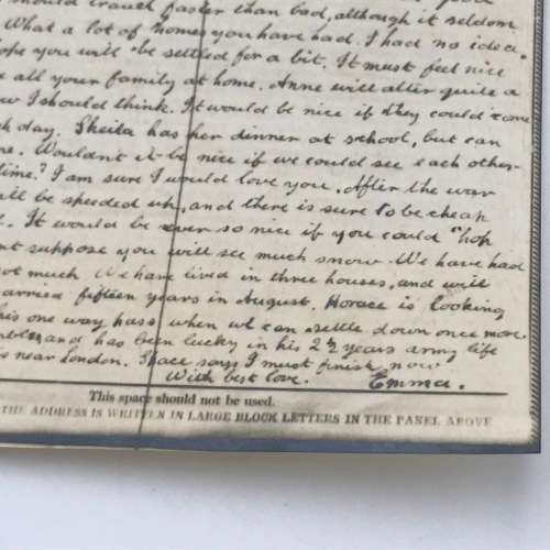 1944 WW2 Airgraph letter sent to Pelgrims Rest