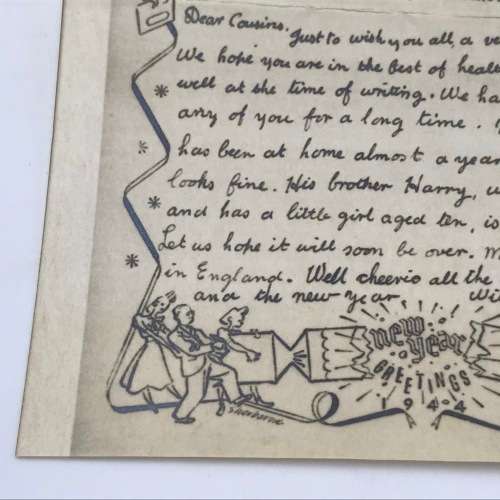1942 WW2 Airgraph letter - redirected Sabie to Pelgrims Rest