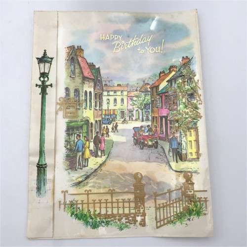 Vintage unused birthday card - 1960`s