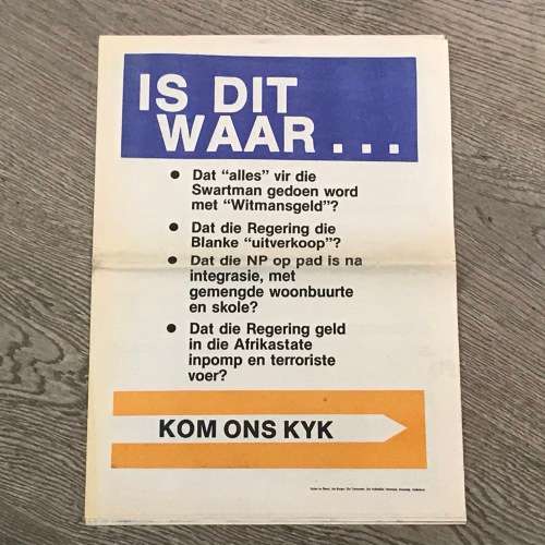 1981 Nasionale Party bylae tot Die Burger en ander koerante