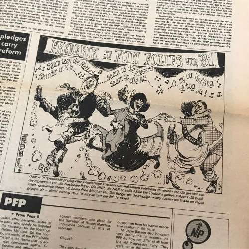 1981 Nasionale Party bylae tot Die Burger en ander koerante