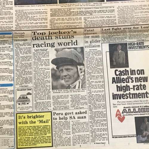 First launch of Space Shuttle Colombia April 13-1981, Rand Daily Mail