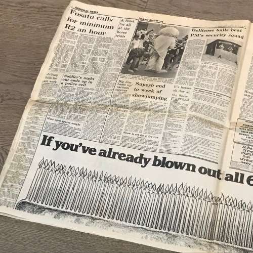 First launch of Space Shuttle Colombia April 13-1981, Rand Daily Mail