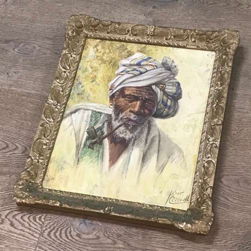 Kent Cottrell oil painting on board - frame 42 x 52,5cm and painting 33,5 x 43,5cm