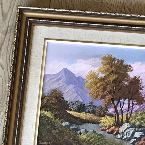 Victor N Visser oil painting landscape - frame 43 x 38,5cm and painting 29 x 23,5cm