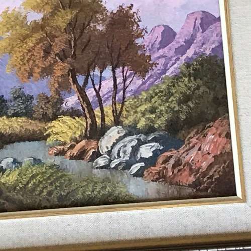 Victor N Visser oil painting landscape - frame 43 x 38,5cm and painting 29 x 23,5cm