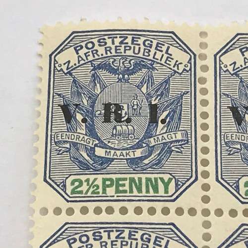 ZAR 1900 unmounted SACC 235 - block of four - 2 Pence stamps