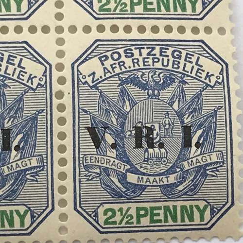 ZAR 1900 unmounted SACC 235 - block of four - 2 Pence stamps