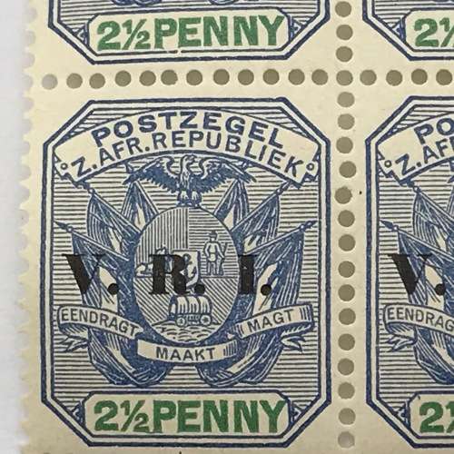 ZAR 1900 unmounted SACC 235 - block of four - 2 Pence stamps