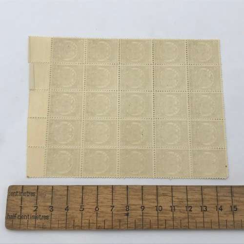 ZAR Transvaal SACC 180 block of 25 unmounted mint stamps