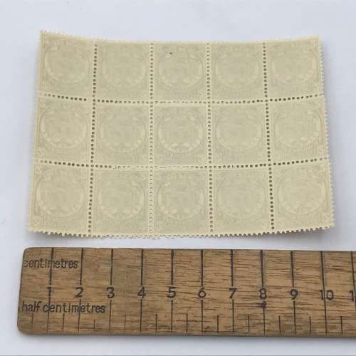 Transvaal 1885 block of 15 x 2 Pence stamps - unmounted mint