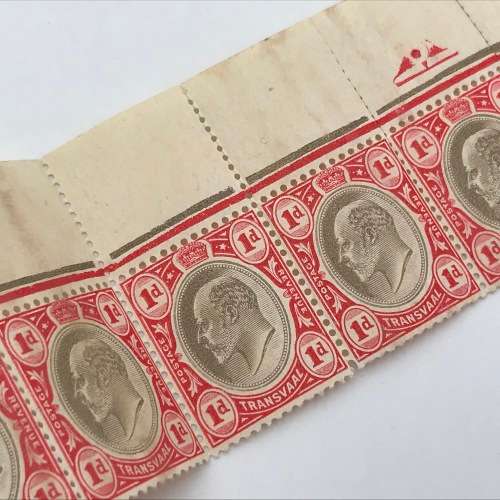 Transvaal SACC 267 - top strip of 12 stamps - unmounted mint