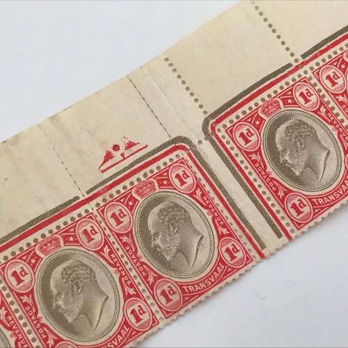 Transvaal SACC 267 - top strip of 12 stamps - unmounted mint