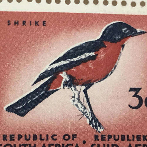 SACC 266 definitive 3c stamp block of 4 with right shift of black printing