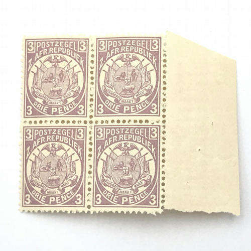 ZAR - SACC 183 - 3 Pence unmounted mint stamps