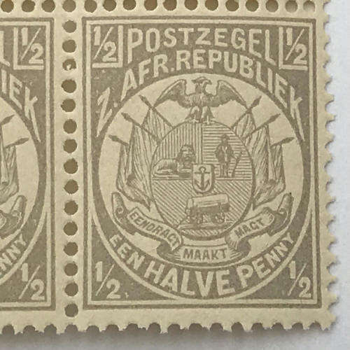 ZAR - SACC 178 -  Half Penny  unmounted mint stamps - block of 4