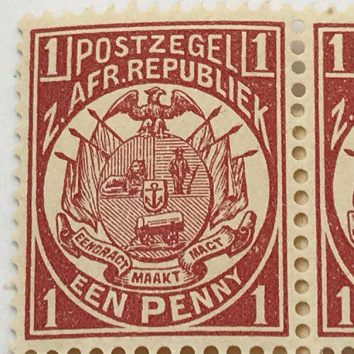 ZAR - SACC 179 unmounted mint 1 Penny stamps  - block of 4
