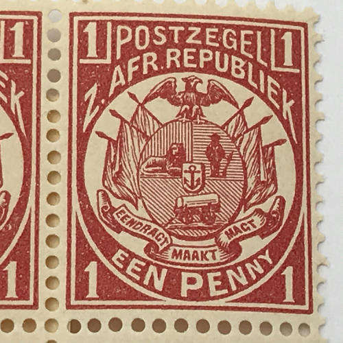 ZAR - SACC 179 unmounted mint 1 Penny stamps  - block of 4