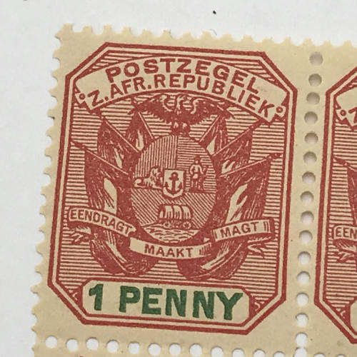 ZAR - SACC 224 unmounted mint block of 4 stamps - 1 Penny stamps