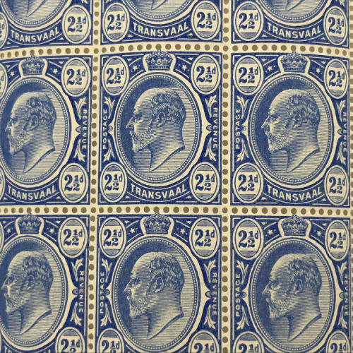 Transvaal SACC 282 block of 9 unmounted mint stamps - at half catalogue