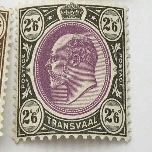 Transvaal SACC 250-254 plus SACC  256-259 mounted mint stamps