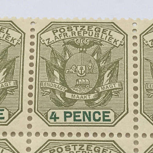 ZAR - SACC 228 block of 12 unmounted mint stamps