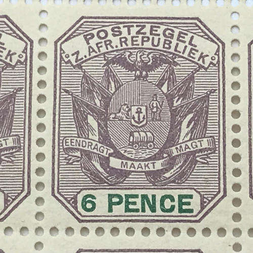 ZAR - SACC 229 Block of 12 unmounted mint 6 Pence stamps