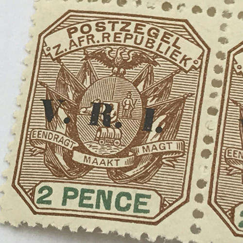 1900 Transvaal SACC 234 block of 4 unmounted mint 2d brown and green stamps