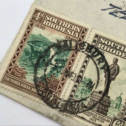BSA Company Golden Jubilee Southern Rhodesia first day cover with SACC 55-62 (SACC 62 stamp on back)