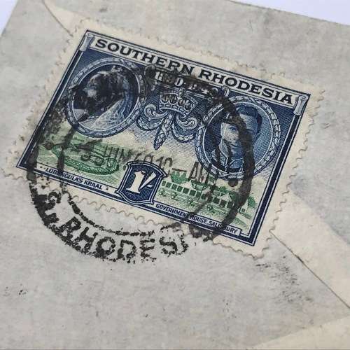 BSA Company Golden Jubilee Southern Rhodesia first day cover with SACC 55-62 (SACC 62 stamp on back)