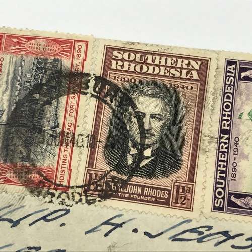 BSA Company Golden Jubilee Southern Rhodesia first day cover with SACC 55-62 (SACC 62 stamp on back)