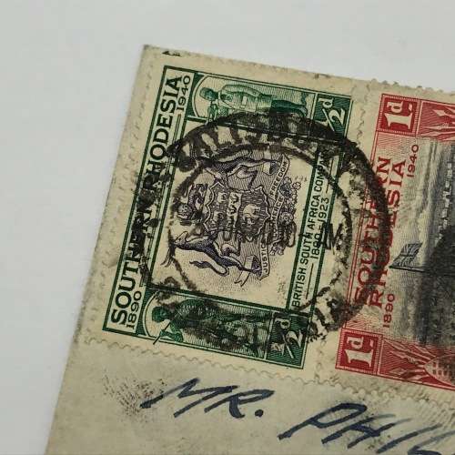 BSA Company Golden Jubilee Southern Rhodesia first day cover with SACC 55-62 (SACC 62 stamp on back)