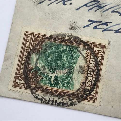 BSA Company Golden Jubilee Southern Rhodesia first day cover with SACC 55-62 (SACC 62 stamp on back)
