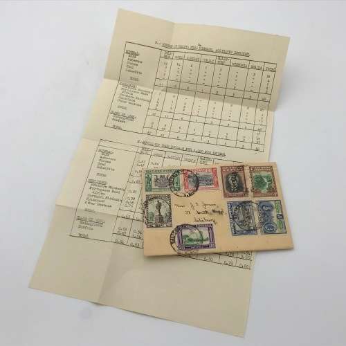 BSA Company Golden Jubilee Southern Rhodesia first day cover with SACC 55-62 stamps