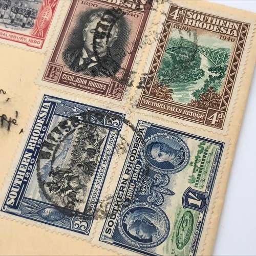 BSA Company Golden Jubilee Southern Rhodesia first day cover with SACC 55-62 stamps