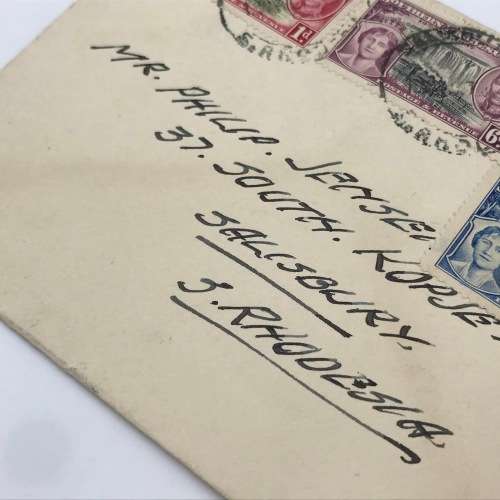 Pair of Southern Rhodesia SACC 38-41 First Day Covers - Coronation of George 6