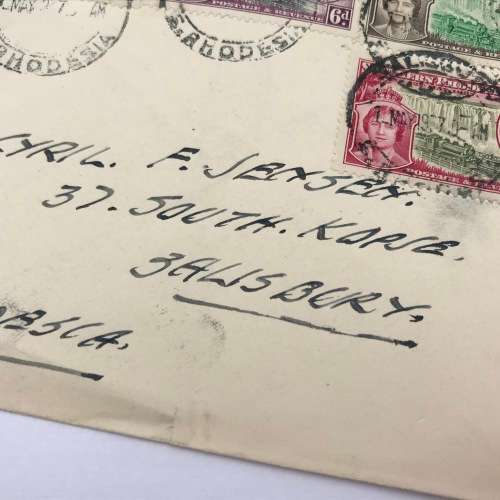 Southern Rhodesia Coronation of George 6, 12 May 137 FDC on Union Castle Line envelope