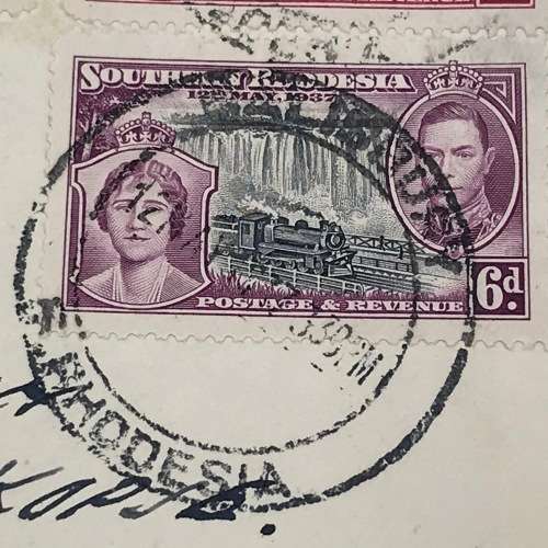 Southern Rhodesia Coronation of George 6 SACC 38-41 first day cover Union Castle Line envelope