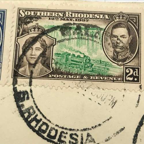 Southern Rhodesia Coronation of George 6 SACC 38-41 first day cover Union Castle Line envelope