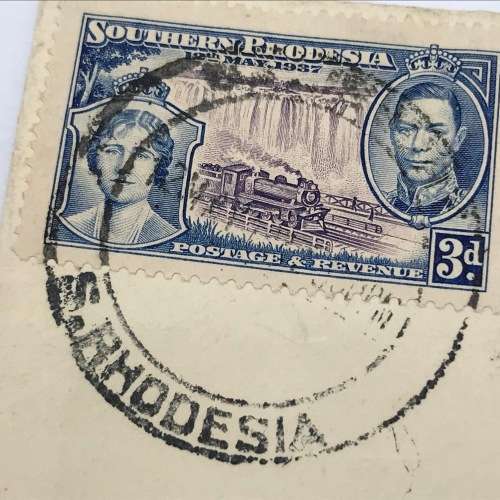 Southern Rhodesia Coronation of George 6 SACC 38-41 first day cover Union Castle Line envelope