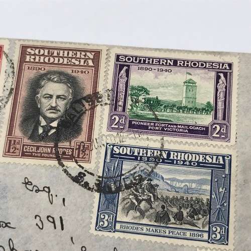 BSA Company Golden Jubilee Southern Rhodesia 3-6-1940 full set on FDC