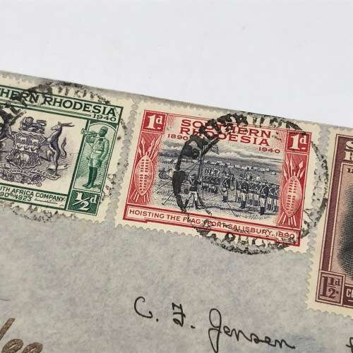 BSA Company Golden Jubilee Southern Rhodesia 3-6-1940 full set on FDC