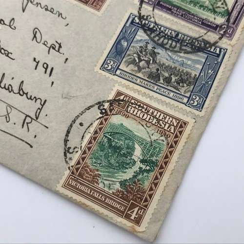BSA Company Golden Jubilee Southern Rhodesia 3-6-1940 first day cover with SACC 55-62