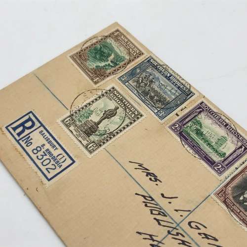 BSA Company Golden Jubilee Southern Rhodesia 3-6-1940 lot of 3 covers - 2 full sets and one single